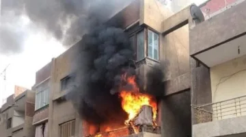 تفاصيل اندلاع حريق في مبنى مكون من ثلاثة طوابق في حدائق القبة