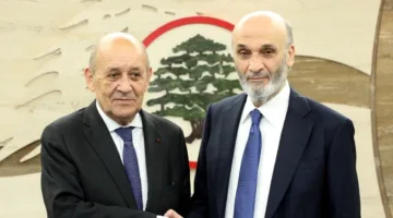 جعجع يلتقي لودريان في معراب