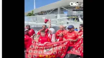 جماهير الأهلي تثير الحماس مبكرًا خارج ملعب مباراة إنتر ميامي (فيديو)