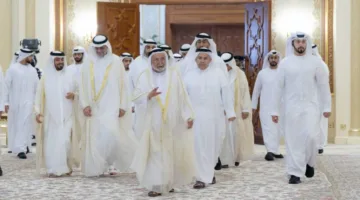 حاكم الشارقة يستقبل التهاني بمناسبة عيد الأضحى في قصر البديع