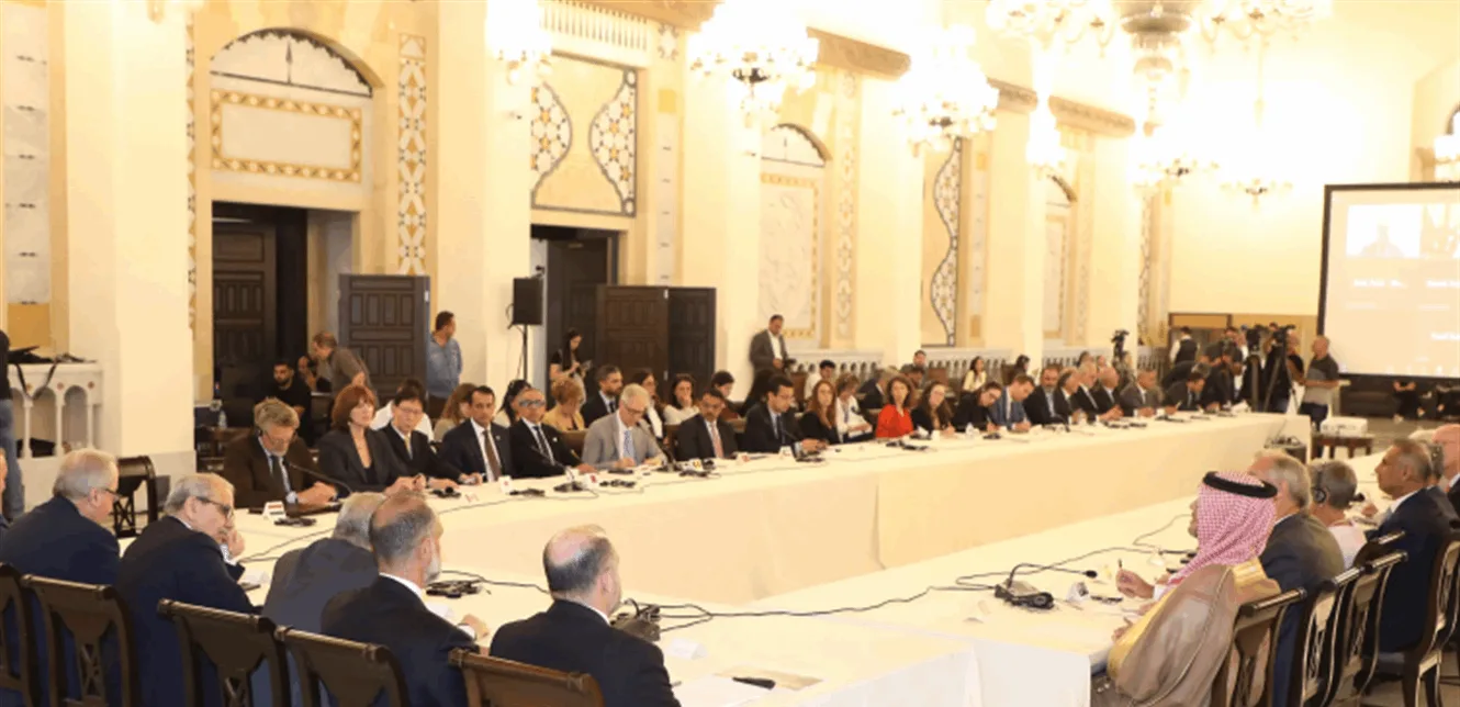 حضوري في مؤتمر إعادة الإعمار واستقبال البزري حضوري في مؤتمر إعادة الإعمار واستقبال البزري