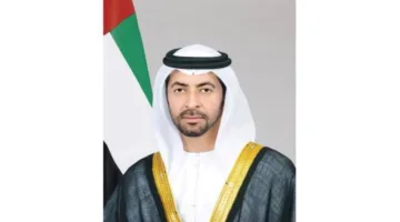 حمدان بن زايد يستقبل المهنئين في قاعة مجلس مدينة زايد