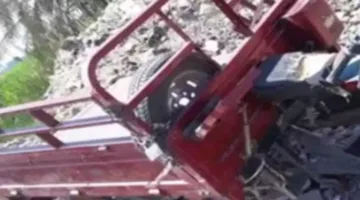 خمسة أشقاء يتعرضون لإصابات إثر انقلاب تروسيكل في الوادي الجديد