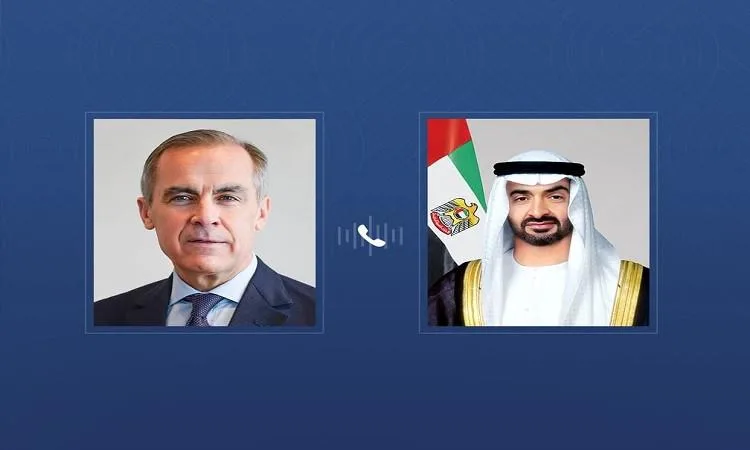رئيس الإمارات ورئيس الوزراء الكندي يناقشان عبر الهاتف العلاقات والقضايا ذات الاهتمام المشترك رئيس الإمارات ورئيس الوزراء الكندي يناقشان عبر الهاتف العلاقات والقضايا ذات الاهتمام المشترك
