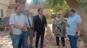 رئيس جامعة بنها يزور مشاريع تطوير مجمع الخدمات والإدارة الطبية