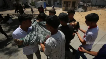 رفح: 5 أشخاص استشهدوا برصاص الاحتلال أثناء توزيع المساعدات الأمريكية