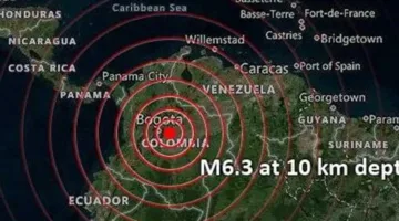 زلزال بقوة 6.3 درجات يسبب هروباً جماعياً من المنازل ونداءات استغاثة في كولومبيا