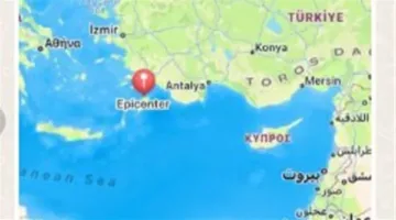 زلزال شدته 6.2 درجة يضرب منطقة الحدود بين جزر دوديكانيز وتركيا
