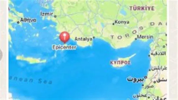 زلزال شدته 6.2 درجة يضرب منطقة الحدود بين جزر دوديكانيز وتركيا زلزال شدته 6.2 درجة يضرب منطقة الحدود بين جزر دوديكانيز وتركيا