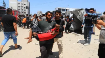 ستة شهداء جراء غارة بطائرة مسيّرة إسرائيلية على بلدة بني سهيلا شرق خان يونس