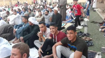 سكان المنيا يحتفلون بعيد الأضحى بأداء الصلاة في ساحات ومساجد المحافظة (صور)