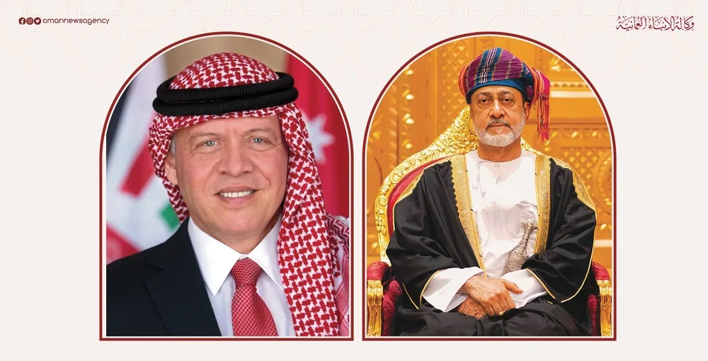 سلطان البلاد يبعث تهانيه إلى ملك الأردن سلطان البلاد يبعث تهانيه إلى ملك الأردن