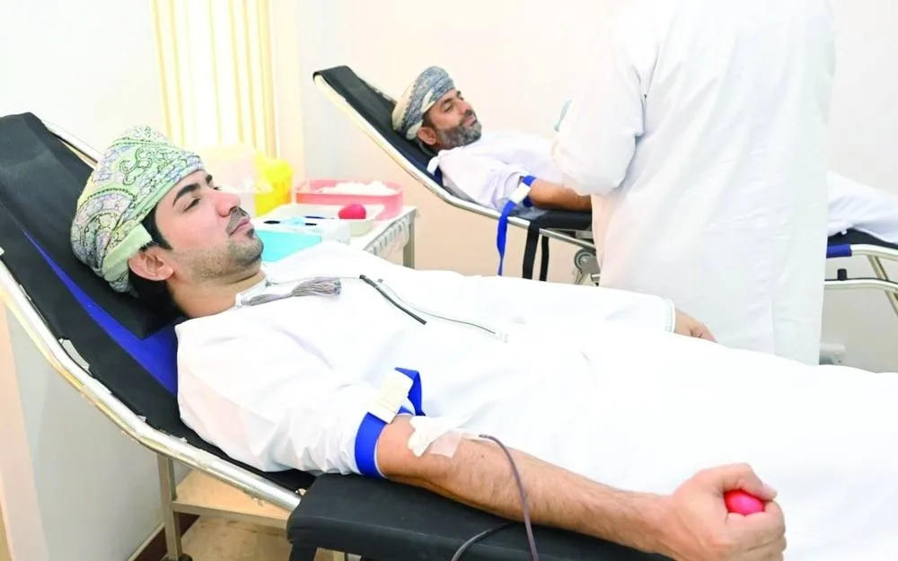 سلطنة عُمان تساهم مع دول العالم في الاحتفال باليوم العالمي للمتبرعين بالدم سلطنة عُمان تساهم مع دول العالم في الاحتفال باليوم العالمي للمتبرعين بالدم