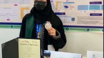 شادن البلوي تحقق المركز الثاني عالمياً في آيتكس 2025 عن ابتكارها في مجال الطاقة المستدامة.