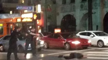 شرطة لوس أنجلوس توقف محتجين بسبب عدم تقيدهم بقرار حظر التجول