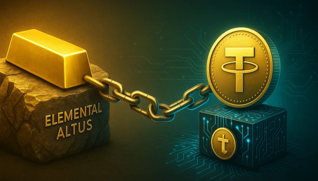 شركة Tether تعمق تواجدها في سوق الذهب عبر استثمار كبير في شركة Elemental Altus Royalties شركة Tether تعمق تواجدها في سوق الذهب عبر استثمار كبير في شركة Elemental Altus Royalties