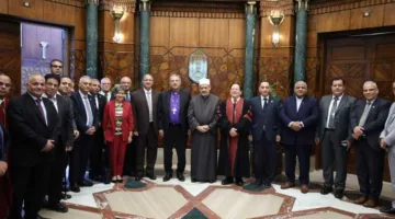 شيخ الأزهر يستقبل رئيس الطائفة الإنجيلية والوفد المرافق للتهنئة بمناسبة قرب عيد الأضحى المبارك