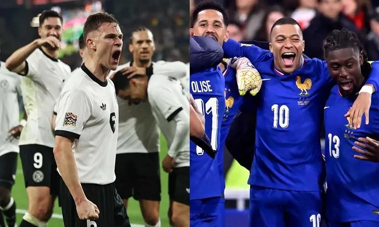 صدام مثير بين ألمانيا وفرنسا لتحديد المركز الثالث في دوري الأمم الأوروبية صدام مثير بين ألمانيا وفرنسا لتحديد المركز الثالث في دوري الأمم الأوروبية