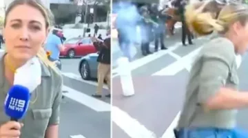 صرخة ألم قوية: ما حدث لصحافية أثناء البث المباشر! (فيديو)