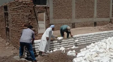 صور: demolition of unauthorized construction in West Luxor