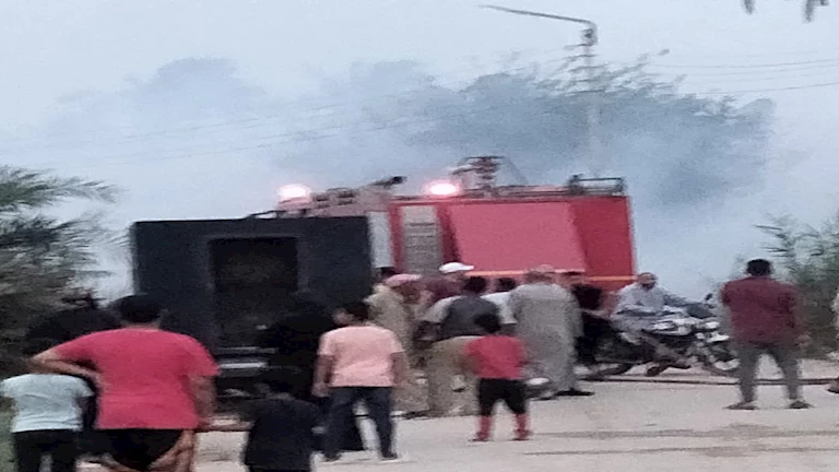 طالبة الحريق الكبير في إحدى المدارس الدولية بالإسكندرية دون وقوع إصابات