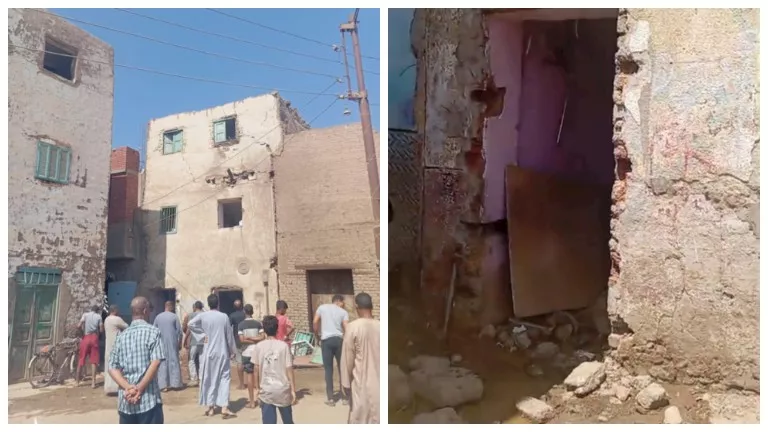 طالبة تحت الأنقاض بعد انهيار مبنى مكون من 3 طوابق في قرية دندرة طالبة تحت الأنقاض بعد انهيار مبنى مكون من 3 طوابق في قرية دندرة