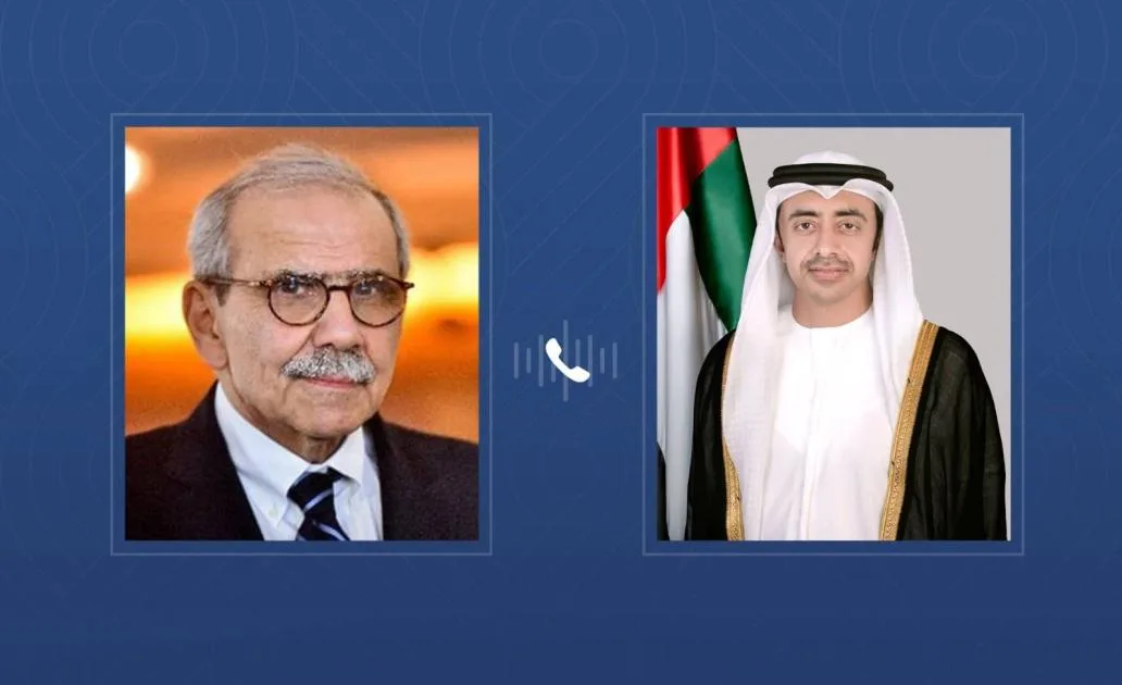 عبدالله بن زايد ونواف سلام يناقشان عبر الهاتف تأثير العمليات العسكرية الإسرائيلية ضد إيران عبدالله بن زايد ونواف سلام يناقشان عبر الهاتف تأثير العمليات العسكرية الإسرائيلية ضد إيران