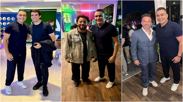 عصام الحضري يشارك صورته مع نجوم عالميين قبل مباراة الأهلي وإنتر ميامي عصام الحضري يشارك صورته مع نجوم عالميين قبل مباراة الأهلي وإنتر ميامي