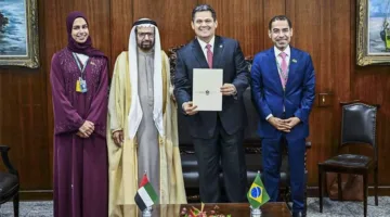 علي النعيمي يستعرض سبل التعاون مع برلمانيي البرازيل وبيلاروسيا