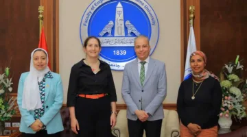 عميد كلية الهندسة في جامعة عين شمس يرحب بمساعد نائب رئيس جامعة بنسلفانيا الأمريكية