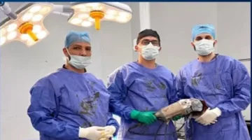 فريق طبي في مستشفى الهرم ينجح في إنقاذ حياة عامل تعرض لإصابة بجسم معدني اخترق جسده