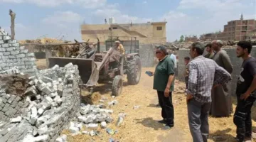 في إطار الحملة الـ26.. إزالة 9 حالات تجاوز على أراضي الدولة في الشرقية