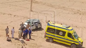 في اليوم الثاني من العيد.. وفاة شخص وإصابة آخر جراء انقلاب سيارة في أسيوط الجديدة