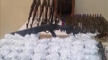 في دمياط وأسوان.. confiscation of drugs and weapons and enforcement of 823 judicial rulings.