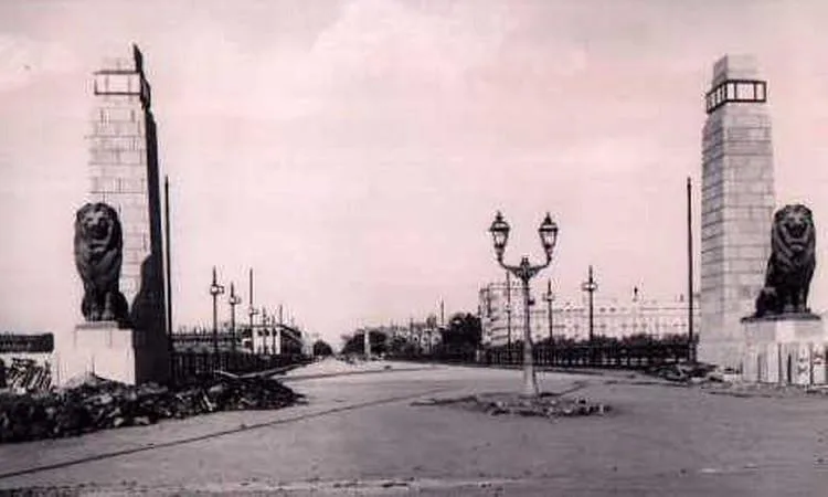 في عام 1933، الملك فؤاد ي inaugurates جسر الخديوي إسماعيل في عام 1933، الملك فؤاد ي inaugurates جسر الخديوي إسماعيل