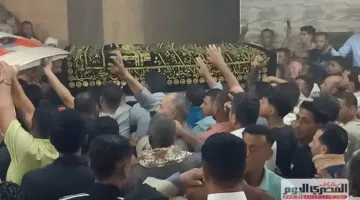 في مراسم وداع رسمية.. تشييع جثمان بطل حادث حريق محطة الوقود في العاشر من رمضان في مسقط رأسه.