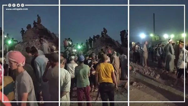 لحظة استخراج الضحايا من تحت مدخنة مصنع الطوب في الصف (فيديو) لحظة استخراج الضحايا من تحت مدخنة مصنع الطوب في الصف (فيديو)