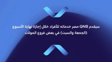 لخدمة العملاء بعدة خيارات.. بنك QNB يكشف عن مواقع فروعه خلال عطلة نهاية الأسبوع
