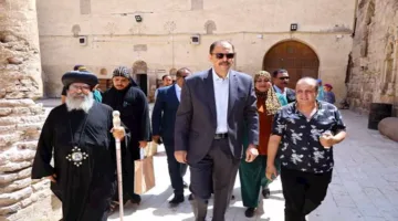محافظ سوهاج يتفقد الديرين الأبيض والأحمر ويؤكد على تعزيز السياحة الدينية