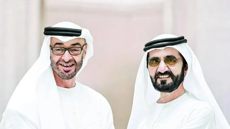محمد بن راشد: تحت قيادة محمد بن زايد… إنجازاتنا بارزة وأرقام اقتصادنا تاريخية. محمد بن راشد: تحت قيادة محمد بن زايد… إنجازاتنا بارزة وأرقام اقتصادنا تاريخية.