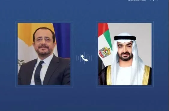 محمد بن زايد ورئيس قبرص يتناولان تأثير العمليات العسكرية الإسرائيلية ضد إيران محمد بن زايد ورئيس قبرص يتناولان تأثير العمليات العسكرية الإسرائيلية ضد إيران