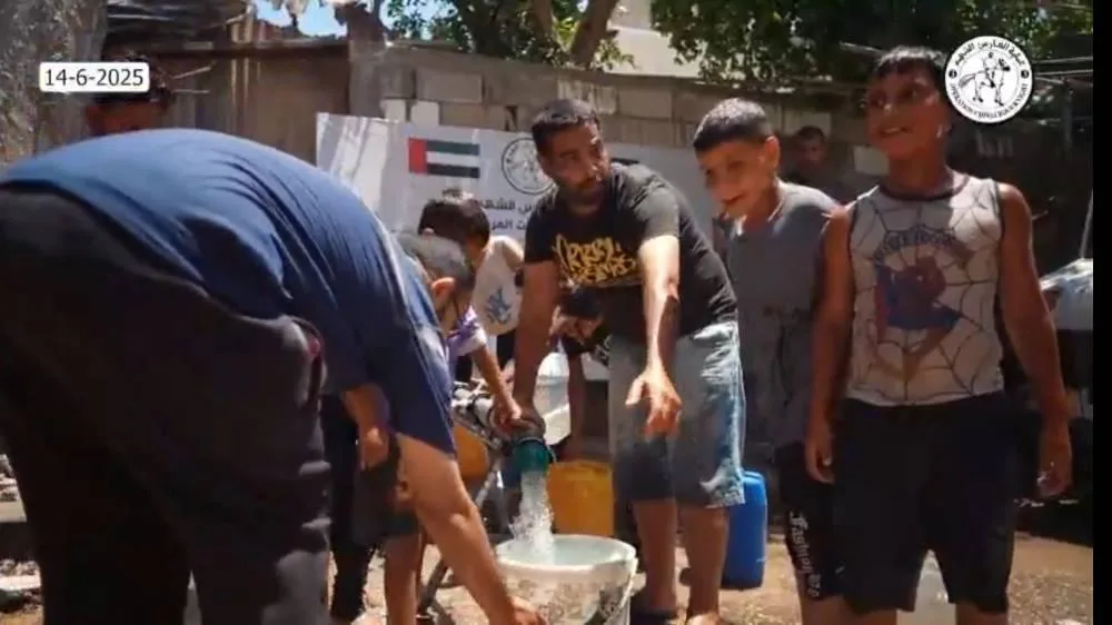 مشروع الفارس الشهم 3 ينشئ بئري مياه صالحة للشرب في غزة مشروع الفارس الشهم 3 ينشئ بئري مياه صالحة للشرب في غزة