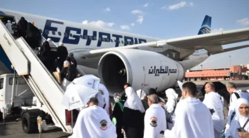 مصر للطيران تبدأ غدًا عملية عودة حجاج بيت الله الحرام إلى الوطن.