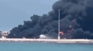 مصرع 3 أفراد جراء حريق في ميناء بوشهر الإيراني