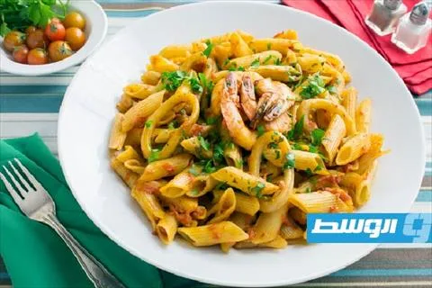 مكرونة مع سيبيا مكرونة مع سيبيا