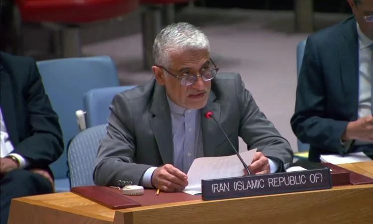 ممثل إيران لدى الأمم المتحدة: الهجوم الإسرائيلي تخطى جميع الحدود المسموح بها ممثل إيران لدى الأمم المتحدة: الهجوم الإسرائيلي تخطى جميع الحدود المسموح بها