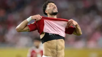 مهاجم الأهلي أبو علي يعبر عن استيائه من نتيجة التعادل مع إنتر ميامي