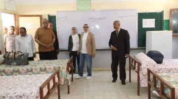 نائب محافظ الوادي الجديد تراقب استعدادات لجان واستراحات الثانوية العامة في الخارجة