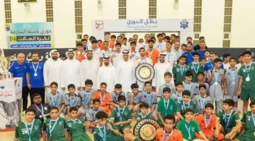 «ناشئة الشارقة» تنظم احتفالية لتكريم أبطال دوري الصالات