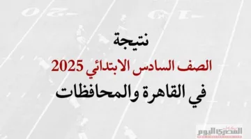نتائج الصف السادس الابتدائي للترم الثاني 2025 في القاهرة والمحافظات (التوقيت والروابط)